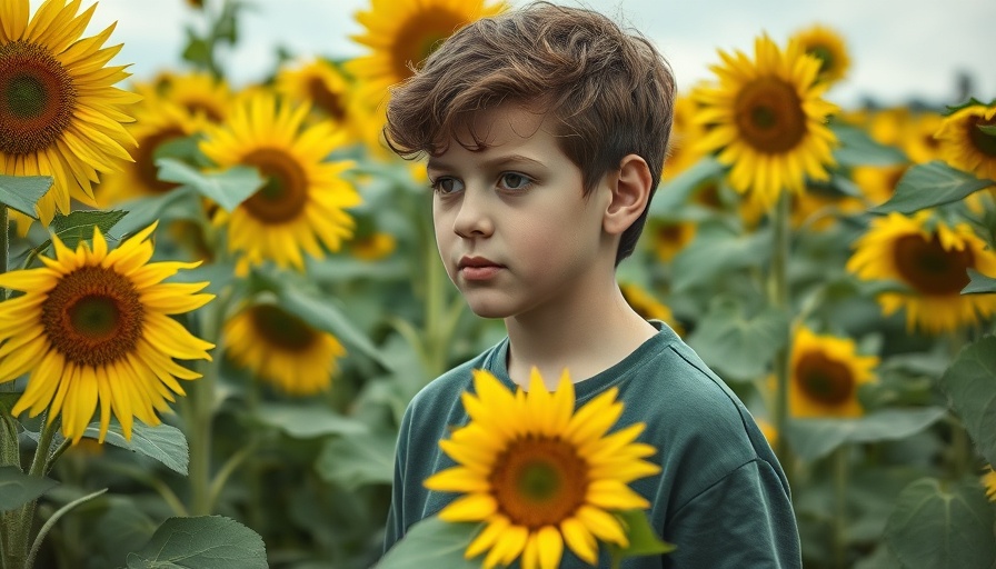 Thoughtful young person standing in sunflower field, DACA recipients targeted for deportation.