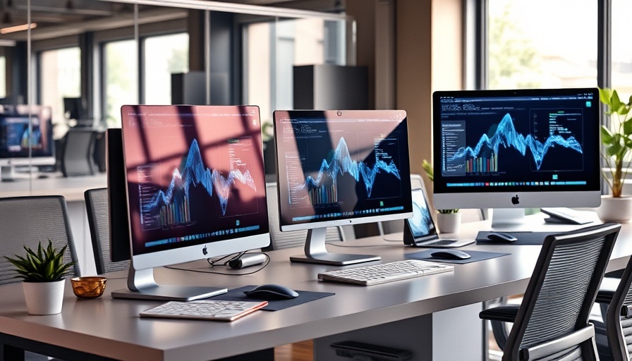 Modern workspace with technology to showcase workplace benefits.