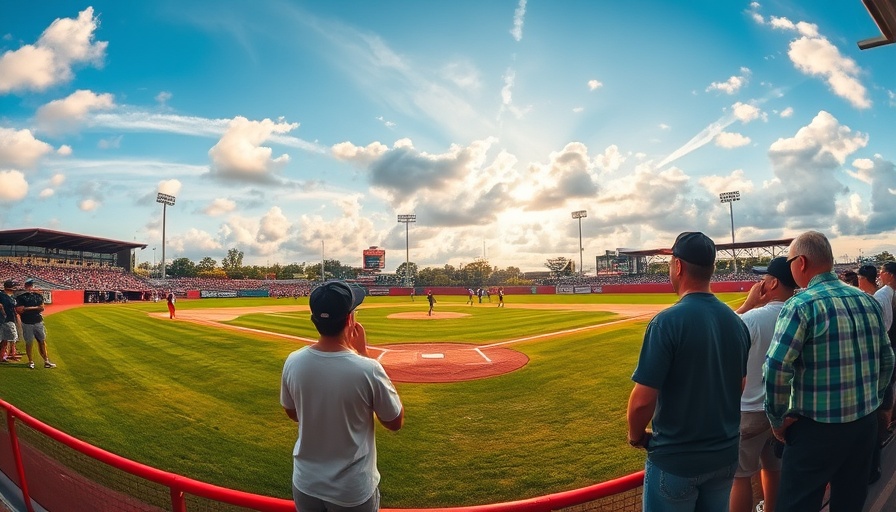 Houston news: local baseball game scene with fans watching.