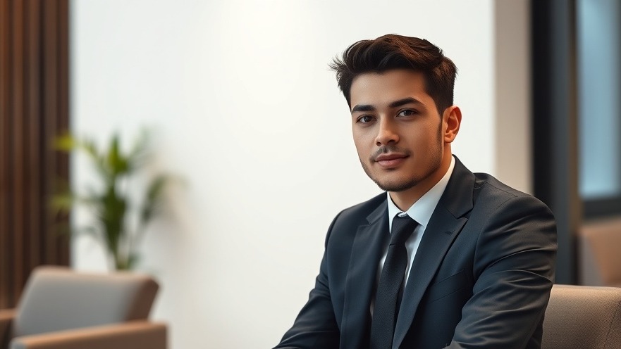 Confident young businessman in suit, embodying entrepreneurial resilience for self-funding women startups.