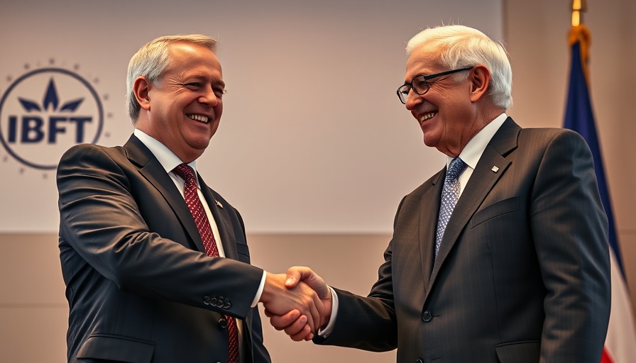 Two men in suits shaking hands, representing celebrity influence in politics.