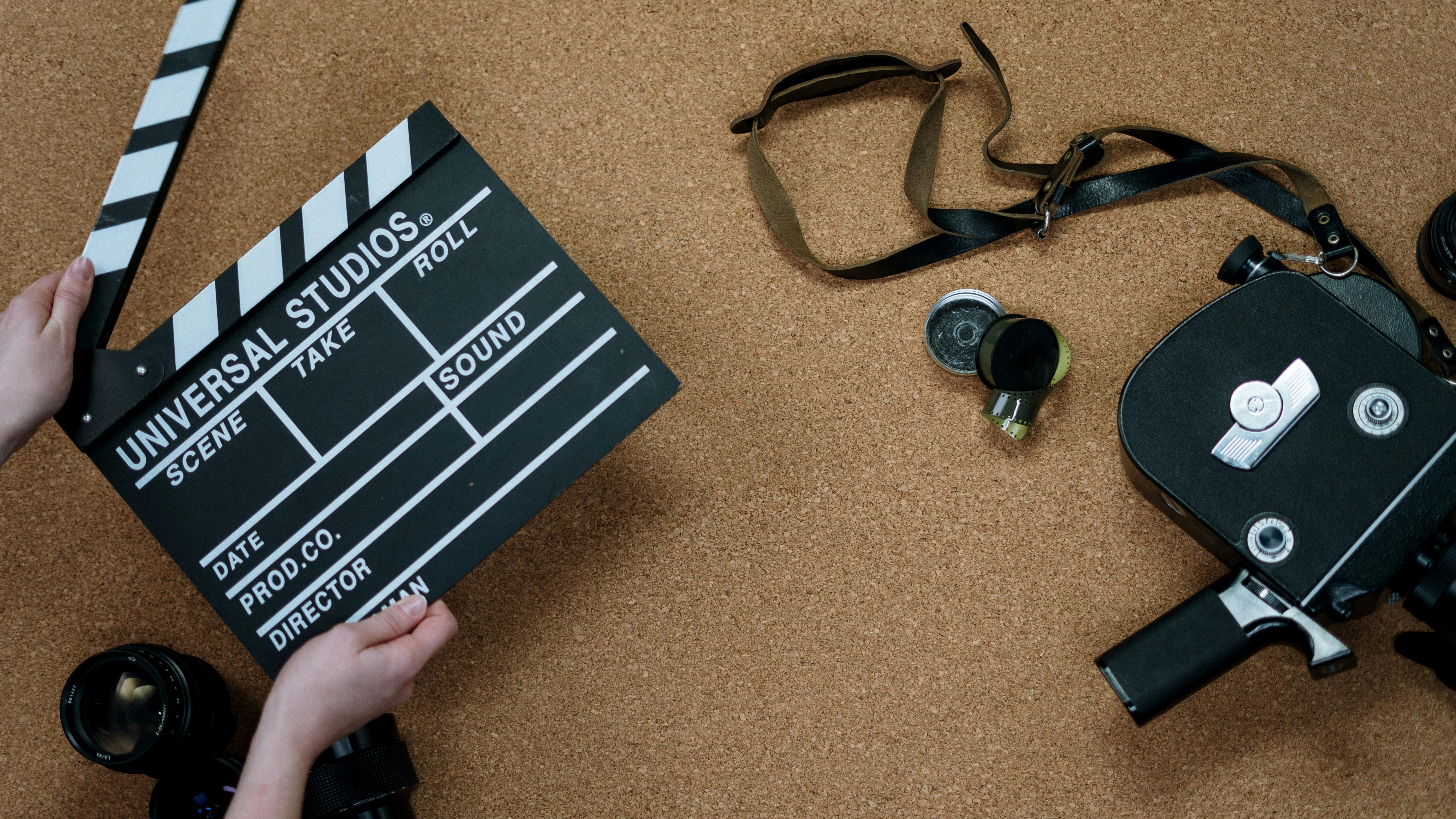 Award clapperboard at Rogers Short Film Festival.