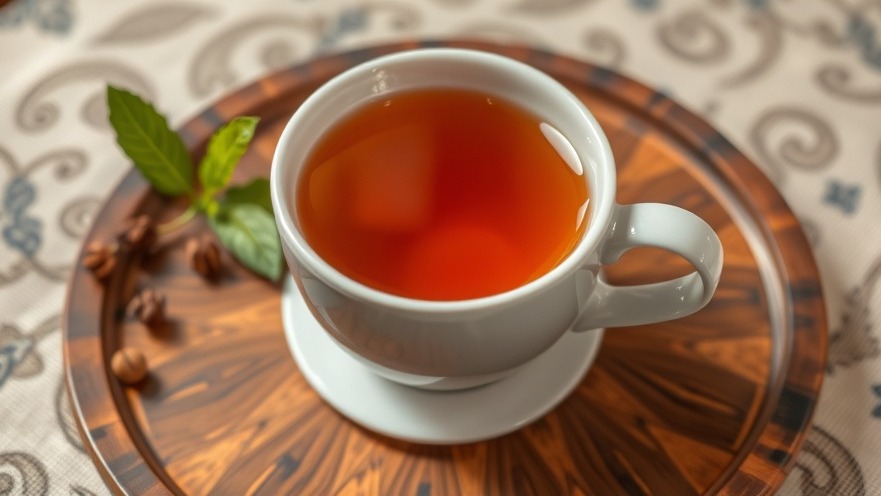 A steaming cup of tea representing local businesses and tea culture in Northwest Arkansas attractions.