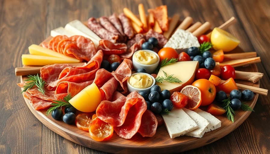 Ozark Charcuterie and Wine Bar with elegant board.