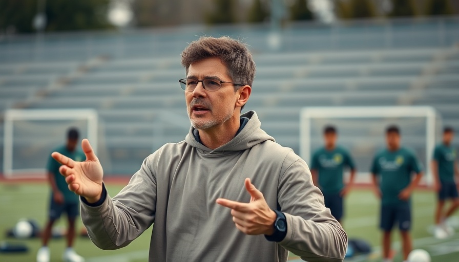 Arkansas football recruitment coach energizes players on field.