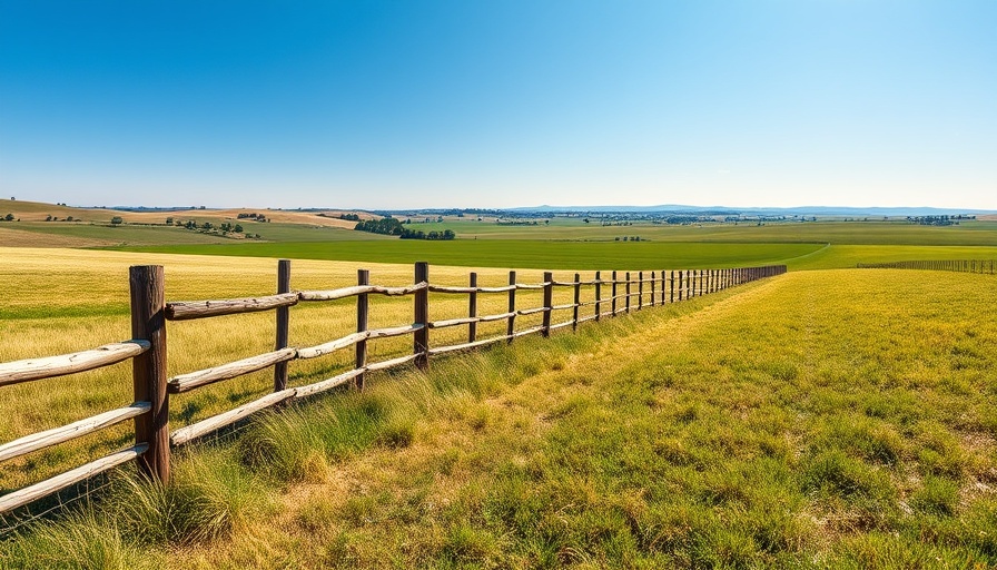 Expansive rural field near water source for Franklin County prison.