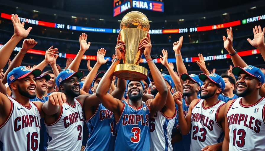 Isaiah Joe and Jaylin Williams celebrate NBA Championship victory.