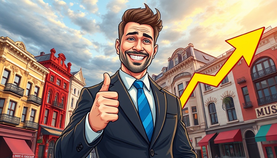 Bentonville Housing Market Shift illustration with a professional man.