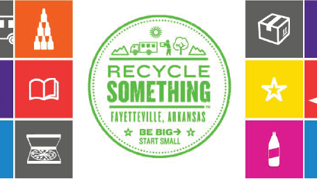 Fayetteville new recycling system sign