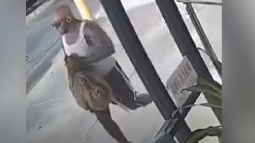 Fayetteville armed robbery suspect caught on surveillance.