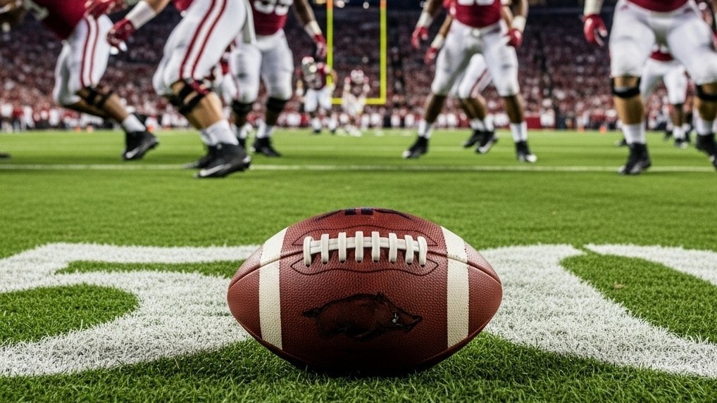 Arkansas Razorbacks Defense players ready for defense