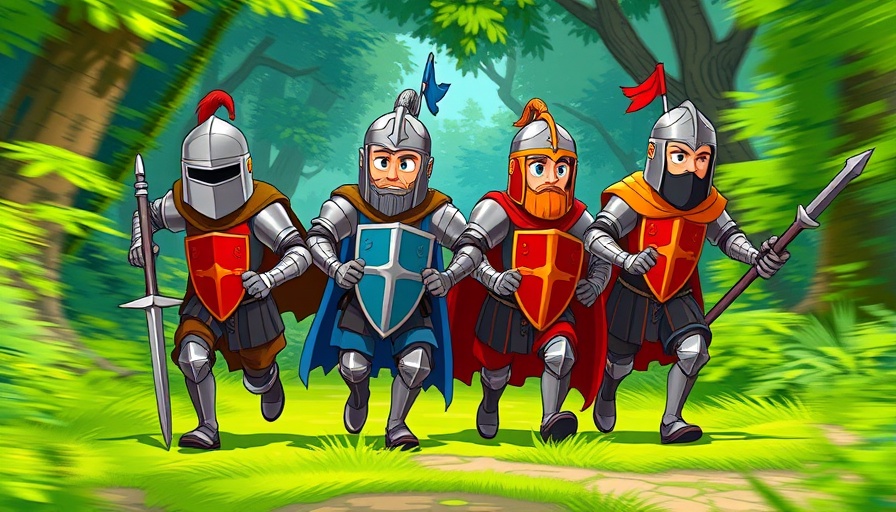 Knights fleeing in forest, embracing discomfort for personal growth.