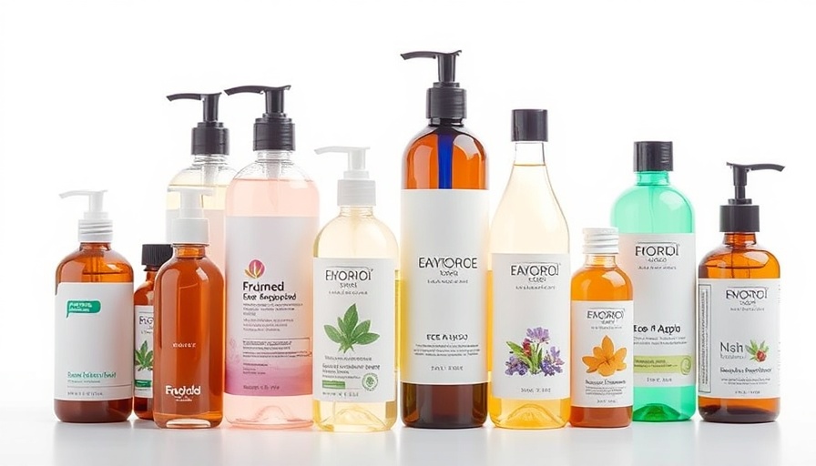 Assorted non-toxic shampoo bottles for family use