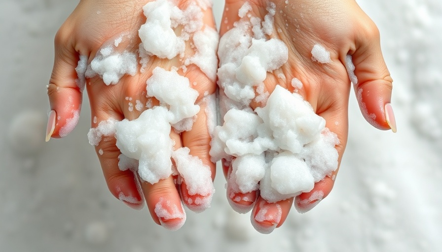 Hands with soap suds to illustrate toxic ingredients in personal care products.