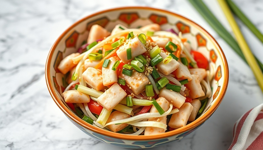 Vibrant kani salad recipe with sesame seeds and scallions