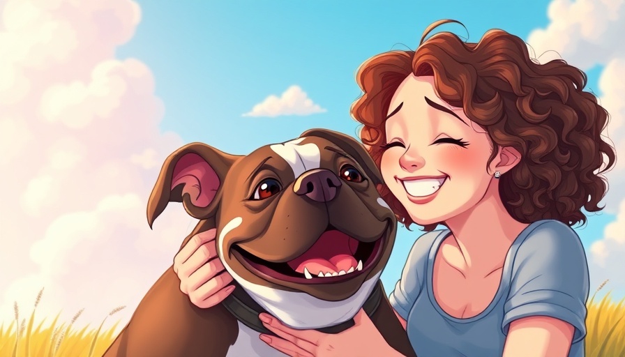 Joyful woman bonding with pit bull, Dogs as a Source of Healing for Mental Wellness