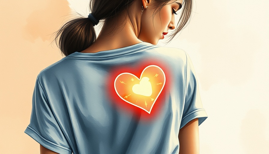 Artistic illustration of awareness and self-compassion in chronic pain.
