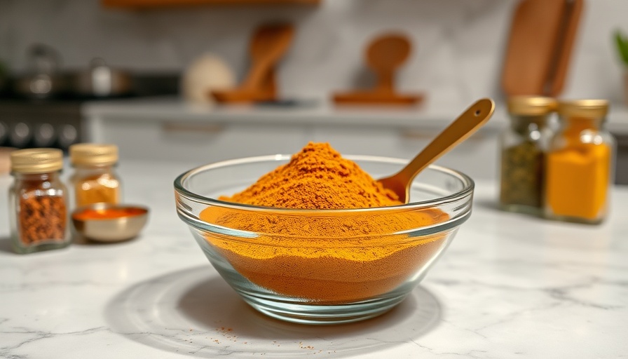 Homemade curry powder recipe spices on a marble countertop.