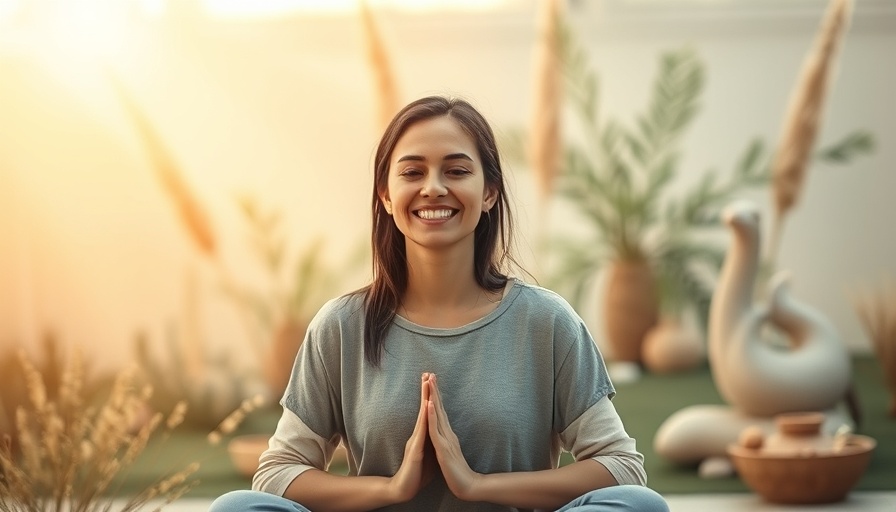 Calming meditation scene promoting meditation for pain relief.
