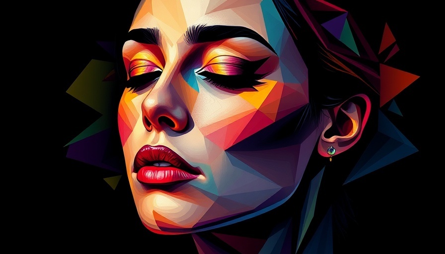 Abstract portrait illustrating Transmuting Shame into Compassion