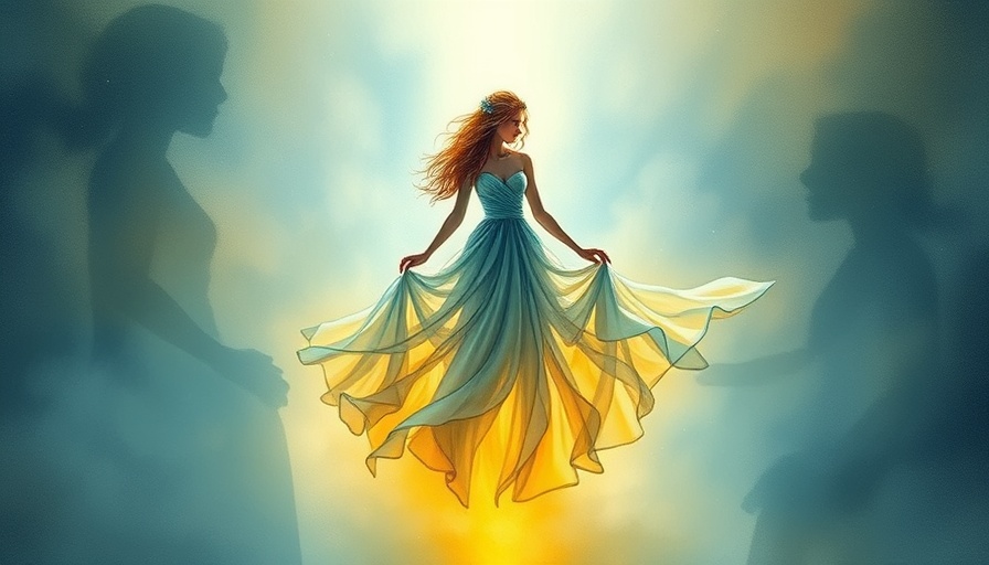 Reclaim Your Whole Self Through Shadow Work illustration with central and shadow figures.