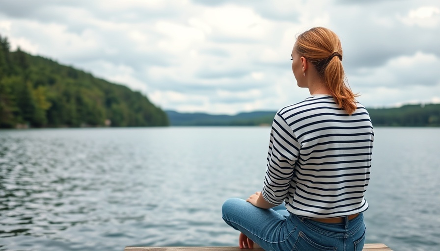 Woman meditating on a dock by a peaceful lake, exploring rules of meditation.
