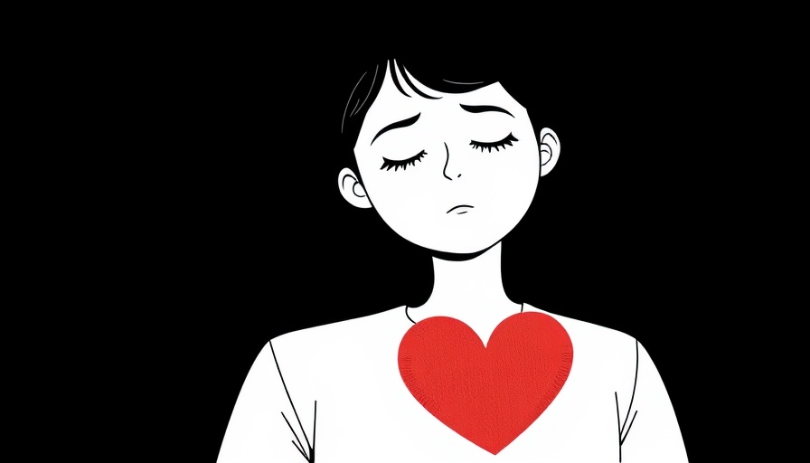 Illustration of fear's impact on choices with heart symbol