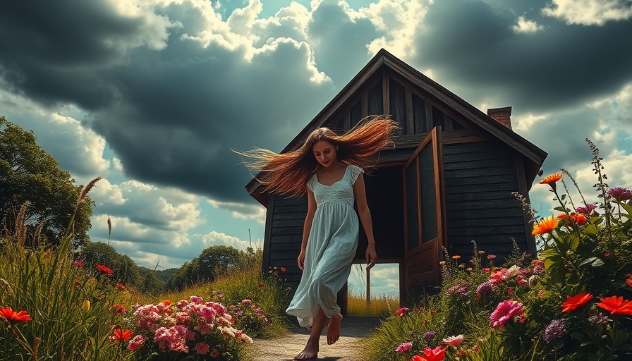 Journey from childhood trauma to healing depicted by a woman transitioning from darkness to light.