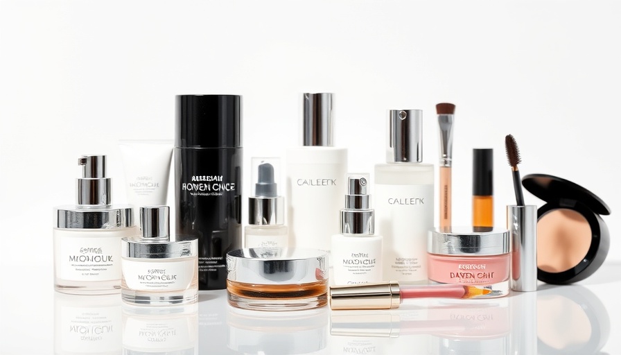 Elegant beauty products from COUNTER's relaunch showcase.