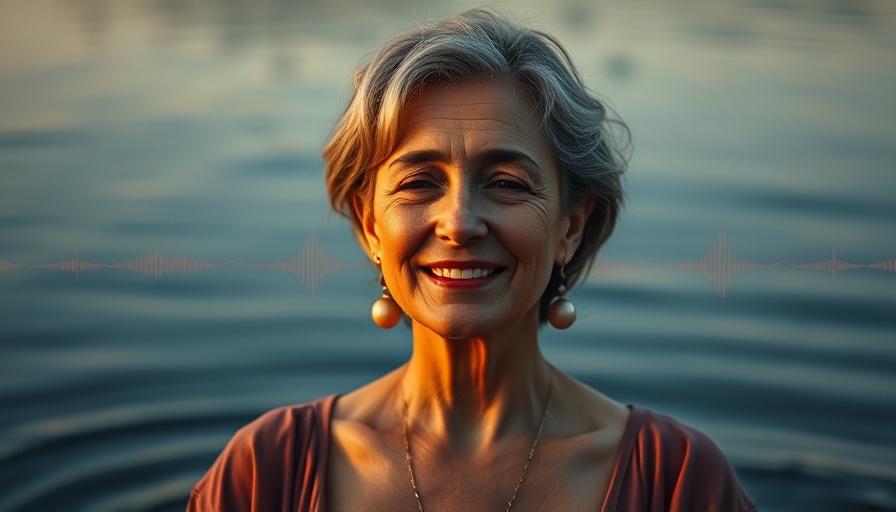 Guided Meditation for Relaxation session, serene water and soothing sound elements.