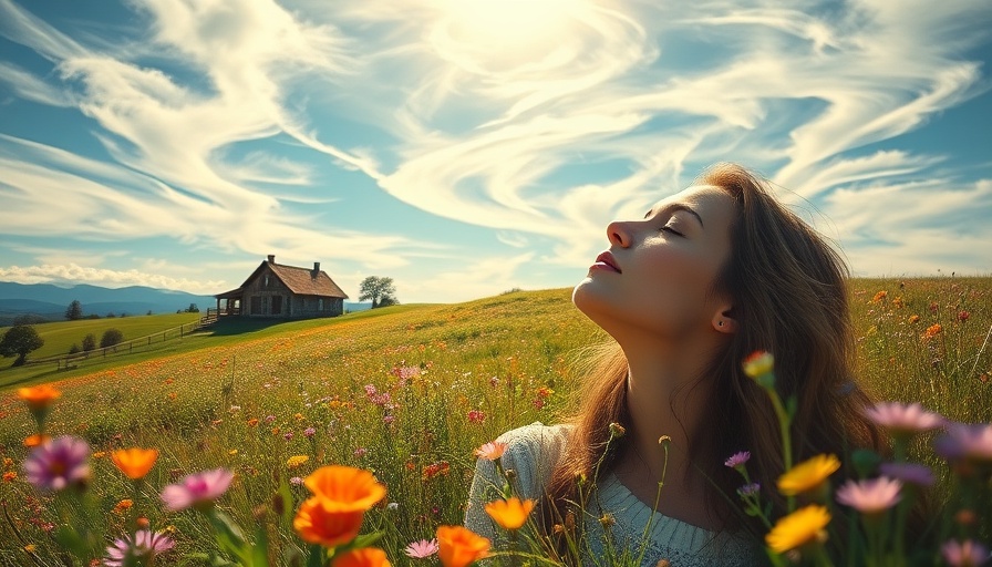 Healing Through Self-Discovery image of serene woman in sunlight.