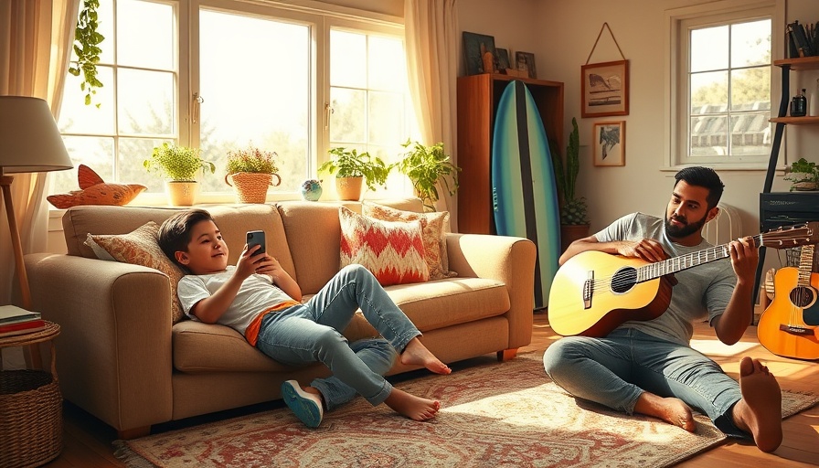 Relaxed indoor setting with man stretching, demonstrating movement snacks.