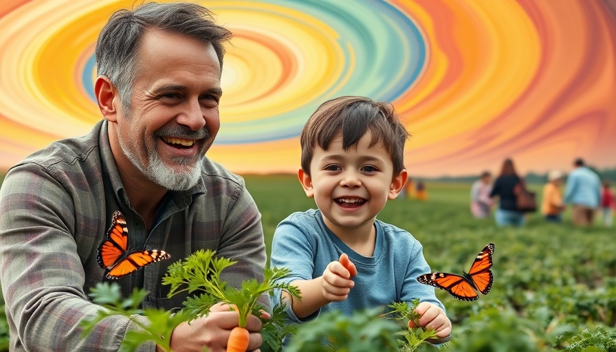 Joyful gardening scene emphasizing meaningful living over success