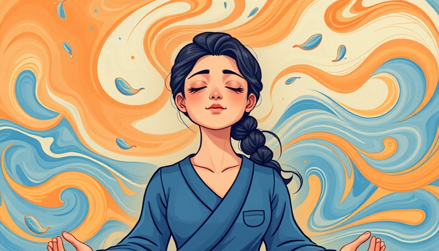 Meditating woman in Brazilian jiu-jitsu gi, mental clarity focus