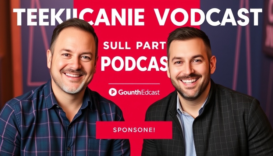 Podcast cover on I-9 audits with two hosts smiling