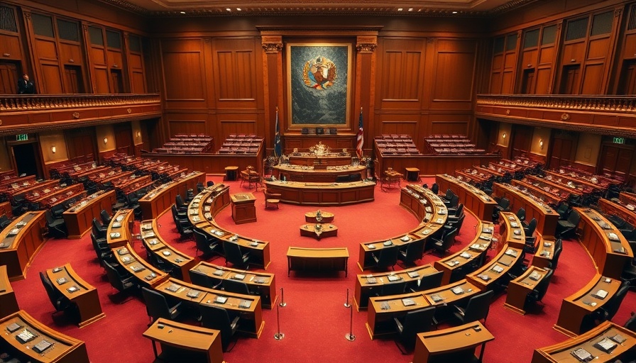 Empty legislative chamber highlighting congressional accountability for business owners