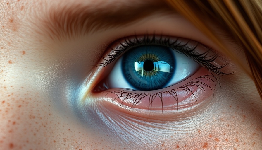 Close-up image highlighting unique eye and freckles - benefits of genetic testing.