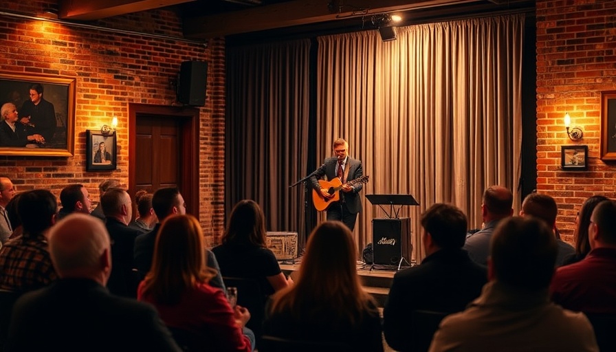 Intimate concert series DFW with cozy audience setup.