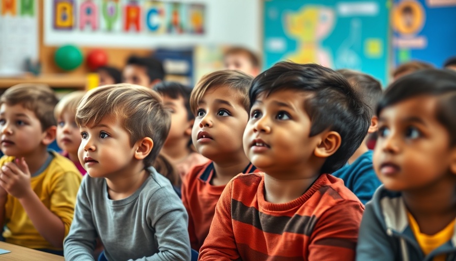 Young students attentively listening in classroom, related to Texas voucher legislation polling.
