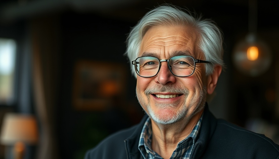 Smiling older man with white hair and glasses, DeSoto ISD Bond Election 2025.