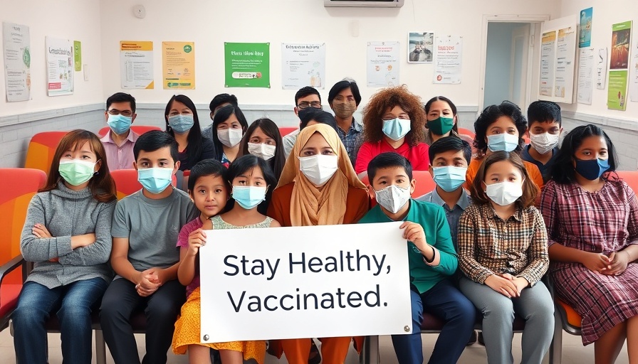 Texas measles outbreak concern in clinic waiting room, vaccination advocacy.