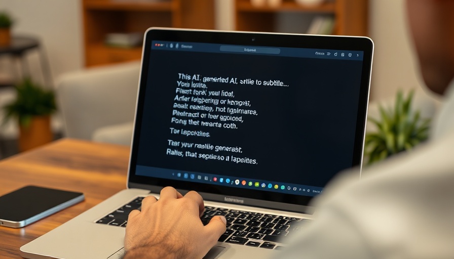 Person editing AI-generated subtitles on a laptop screen.