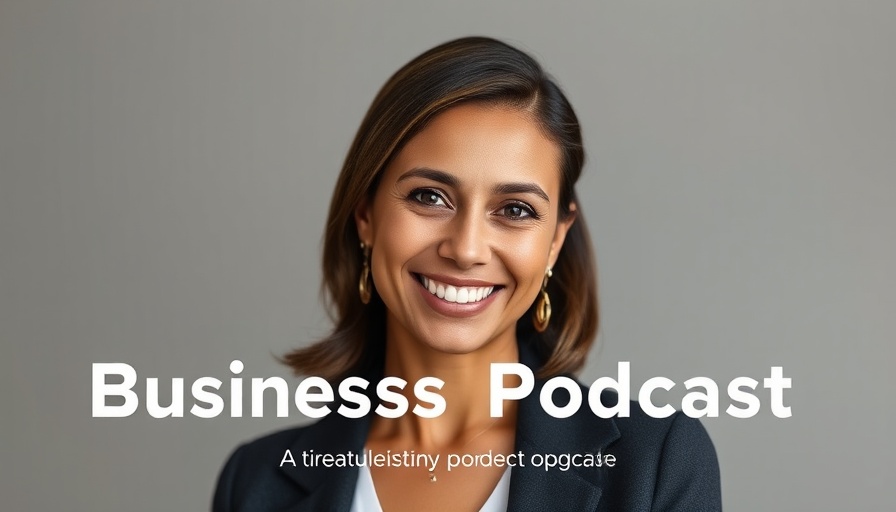 Podcast cover for managing cash flow in a scaling business with host smiling.