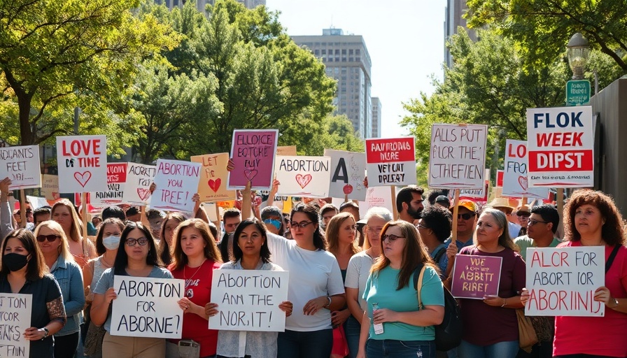 Protesters advocating against Texas Republican abortion laws.