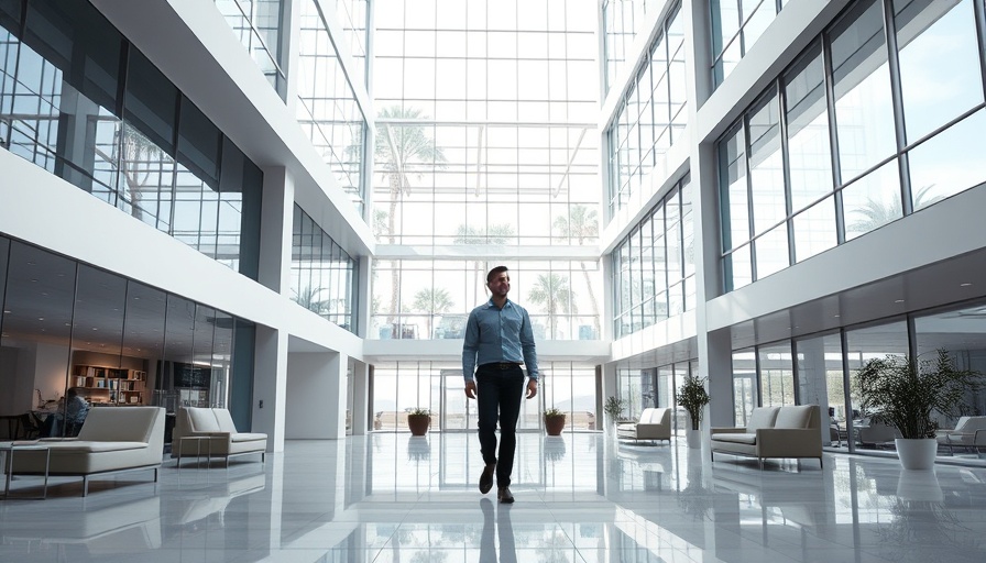 Modern atrium highlighting W.E. O’Neil Construction longevity and competitive edge