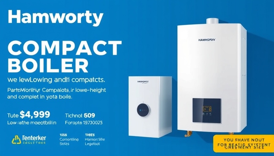 Compact Boiler Solutions ad highlighting compact size and low height.