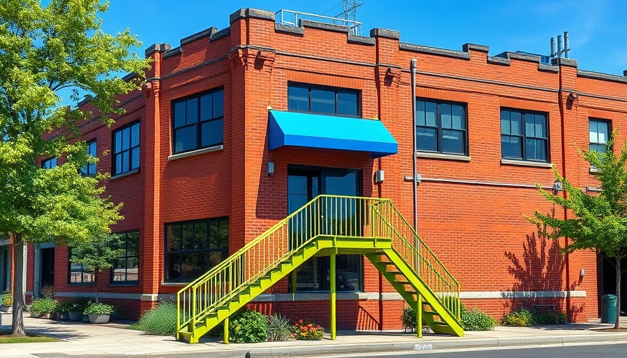 Texas Society of Architects office building with brick facade for sale.