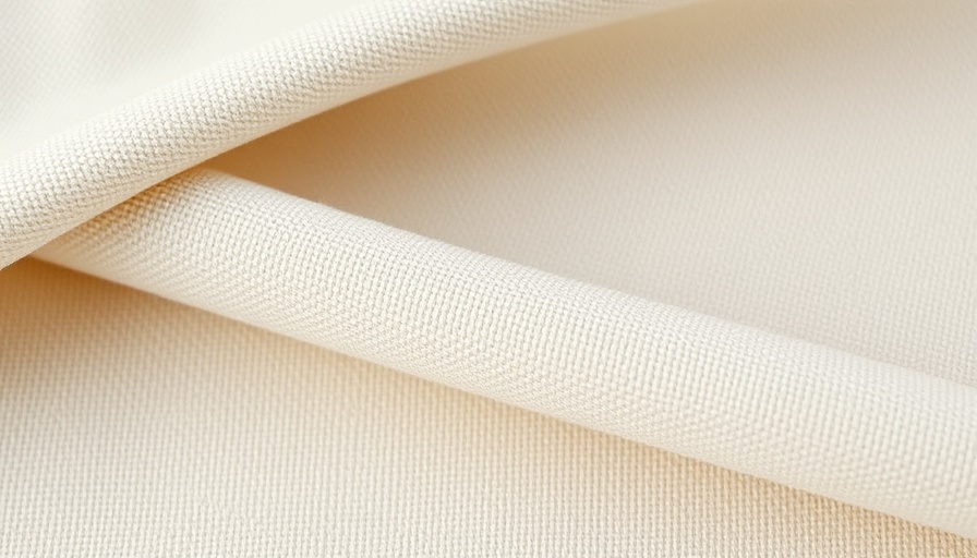 Close-up of cotton canvas fabric showcasing texture and weave.