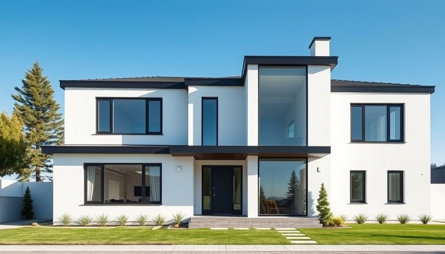 Stunning Scandinavian makeover of modern home exterior.