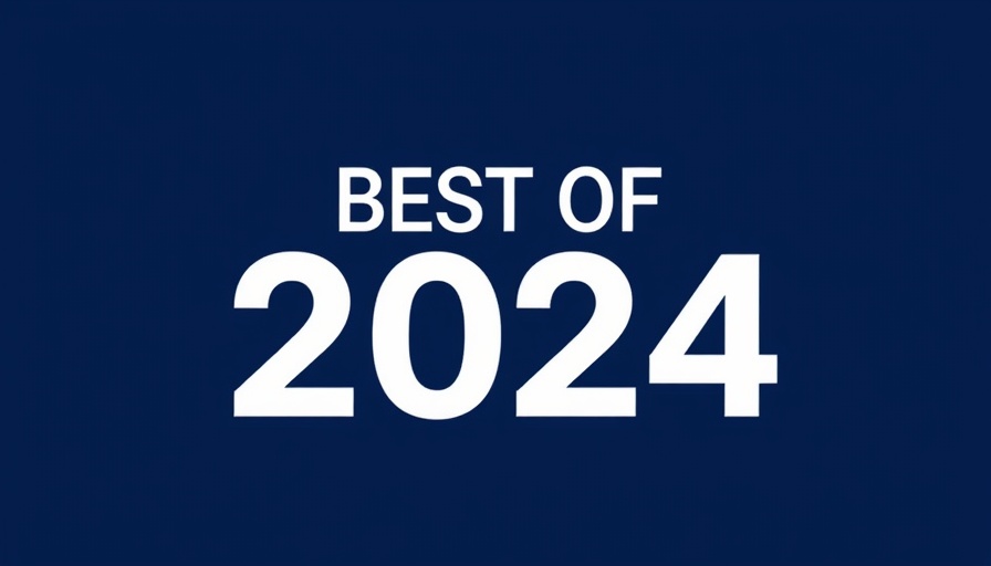Best of 2024 text in bold typography on a navy background